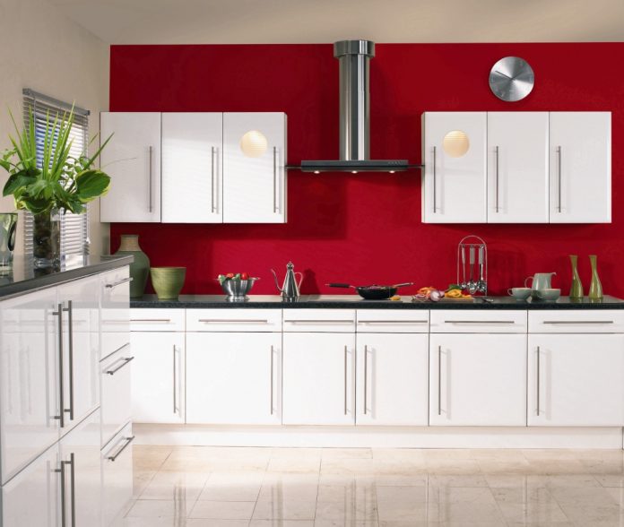 Cuisine Blanche Et Rouge